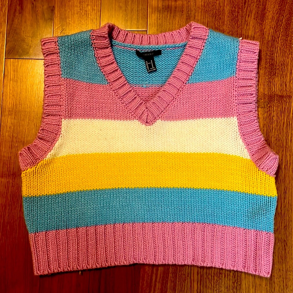 Striped Sweater Vest from Forever 21